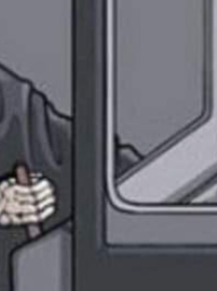 Death claw machine meme, zoomed in on death’s hand 