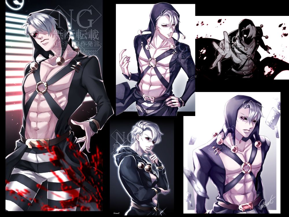 ジョジョの奇妙な冒険5部、リゾット・ネエロのイラスト