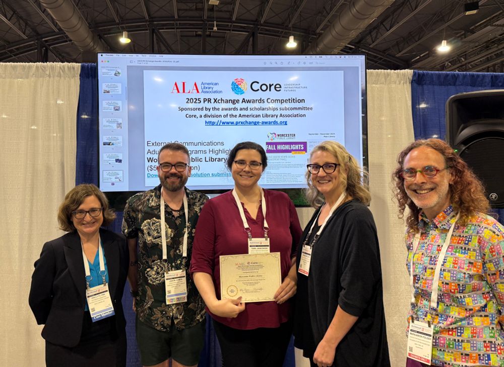 WPL Team receiving a PR XChange award at ALA 2025 