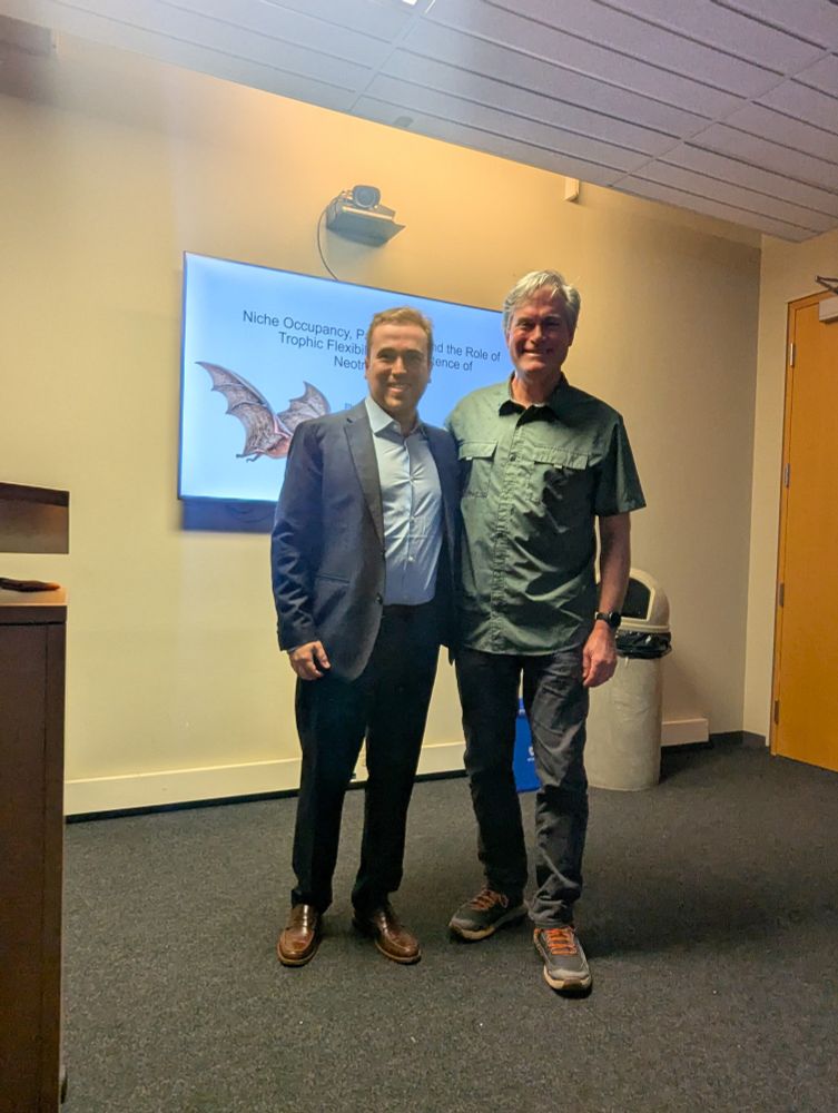 The newest PhD from the Welch Lab, Dr. Phil Oelbaum stands with Dr. Ken Welch after his successful defense.