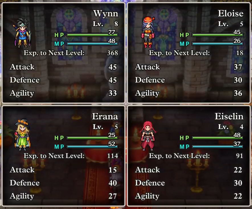 Wynn, Eloise, Erana, Eiselin.