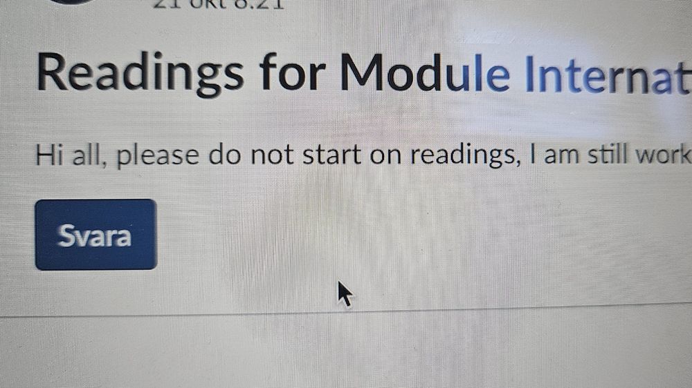 Our professor asking us not to start reading until monday 