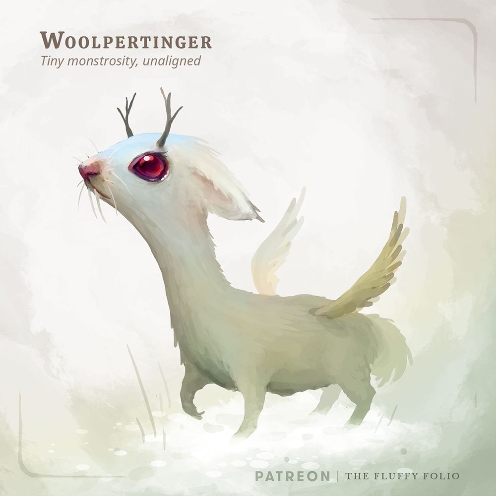 A wolpertinger like fantasy creature