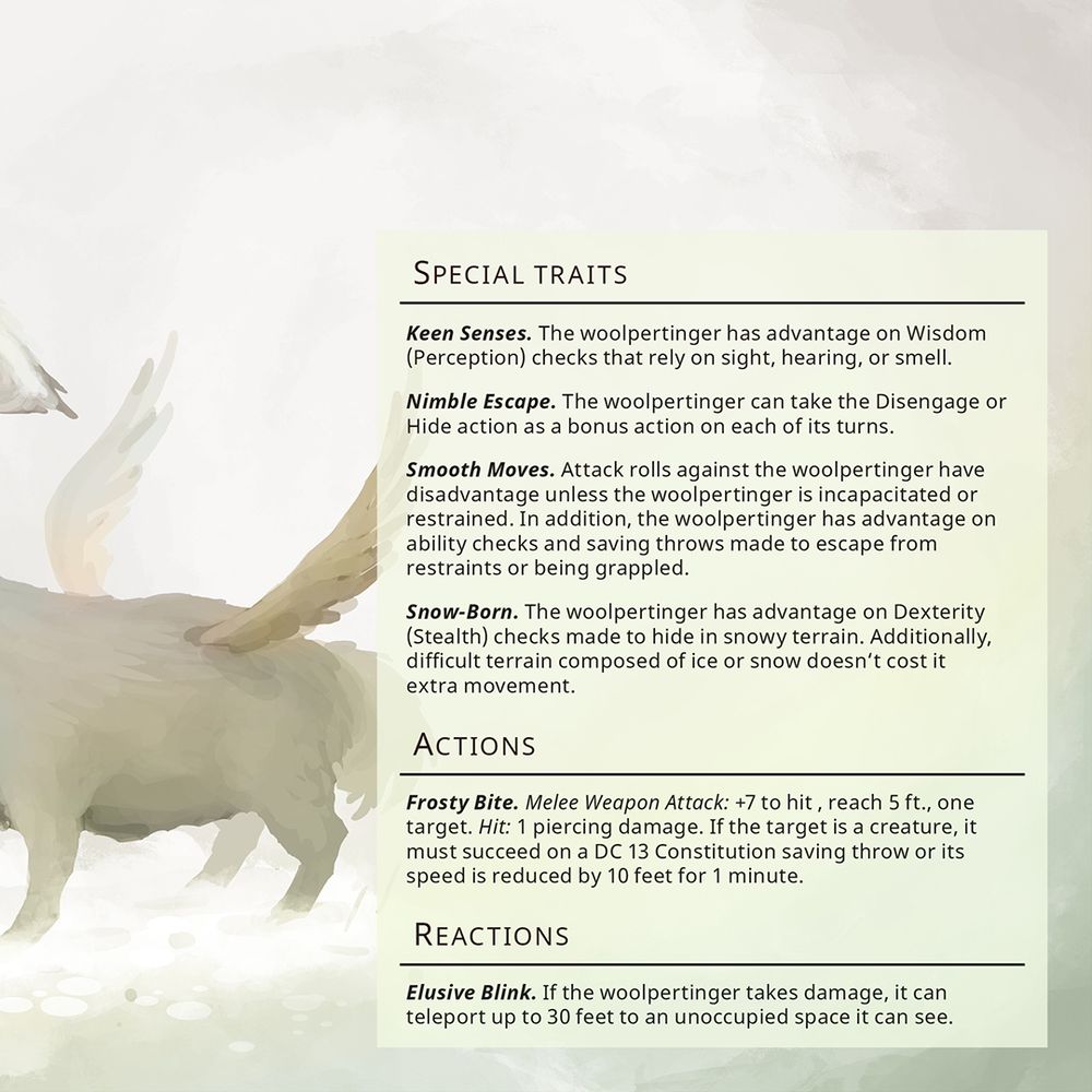 The rest of the DnD Gameplay stats