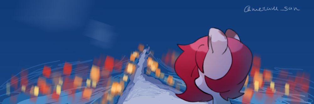 My ponysona is seeing lots of lights floating the water, and the road in the middle.