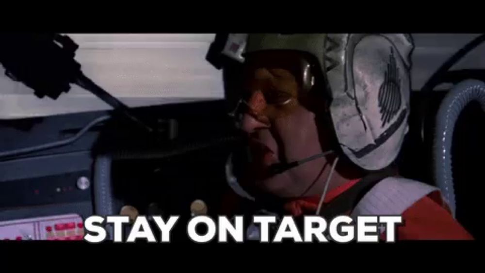 Star Wars Stay On Target GIF