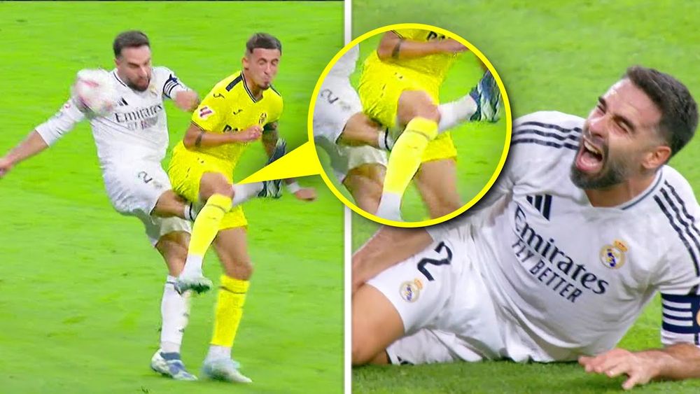 Carvajal CRAZY Injury against Villarreal 🤕