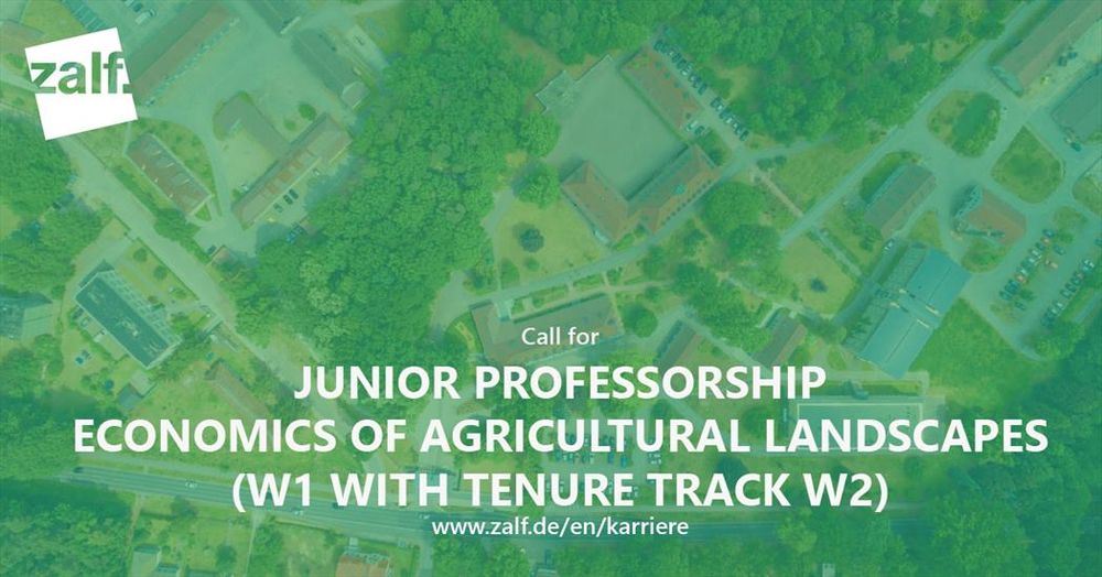 Junior Professorship Economics of Agricultural Landscapes 