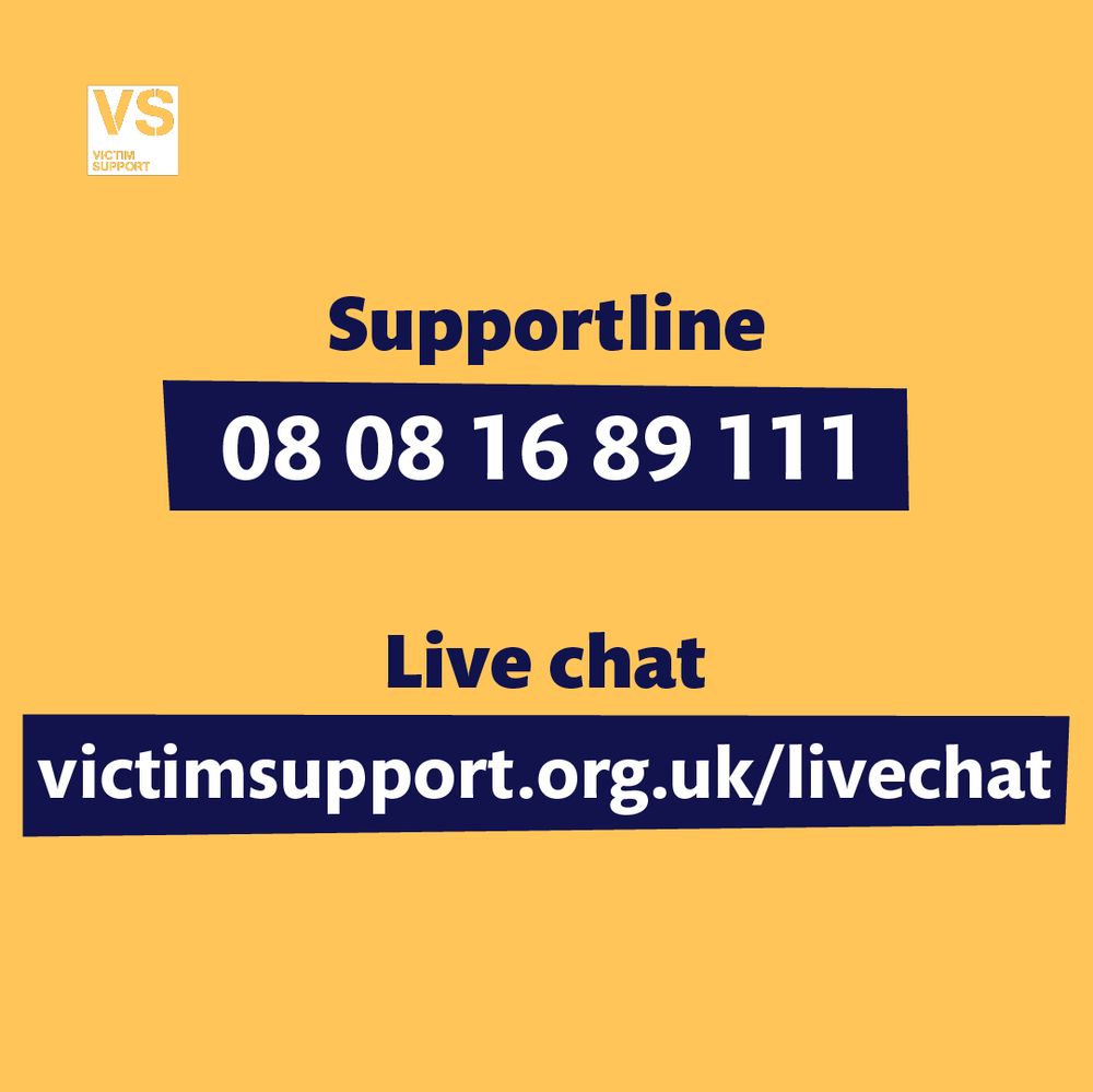 Victim Support's contact details
