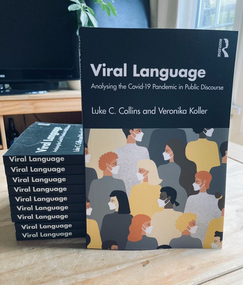 Copies of the book, 'Viral Language: Analysing the Covid-19 Pandemic in Public Discourse'
