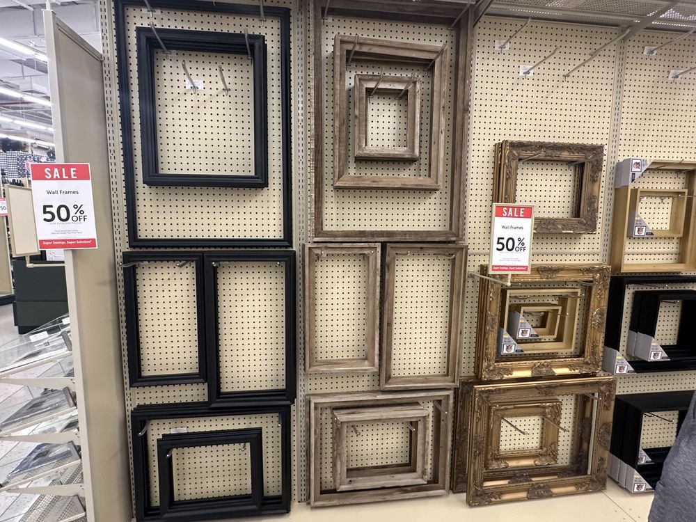Some discounted frames at Hobby Lobby