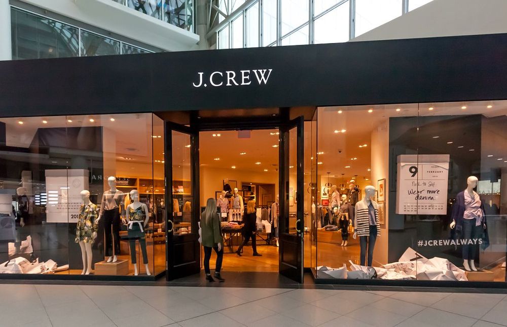 The outside of a J. Crew store.