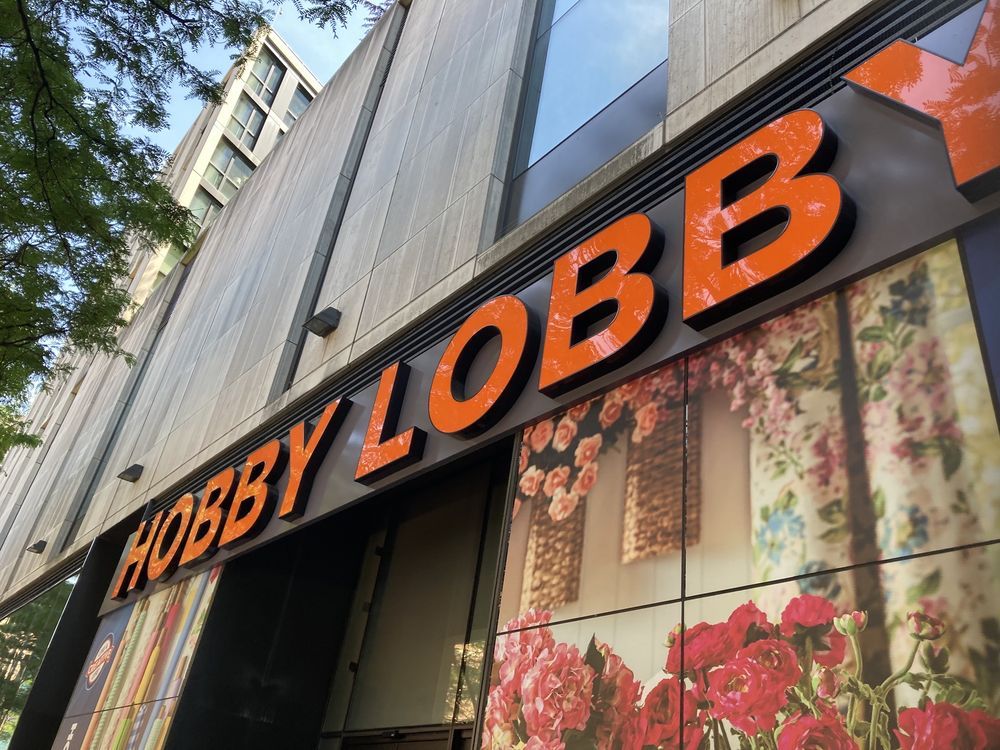 The outside of Hobby Lobby