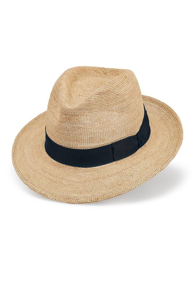 A Lock & Co straw hat. 