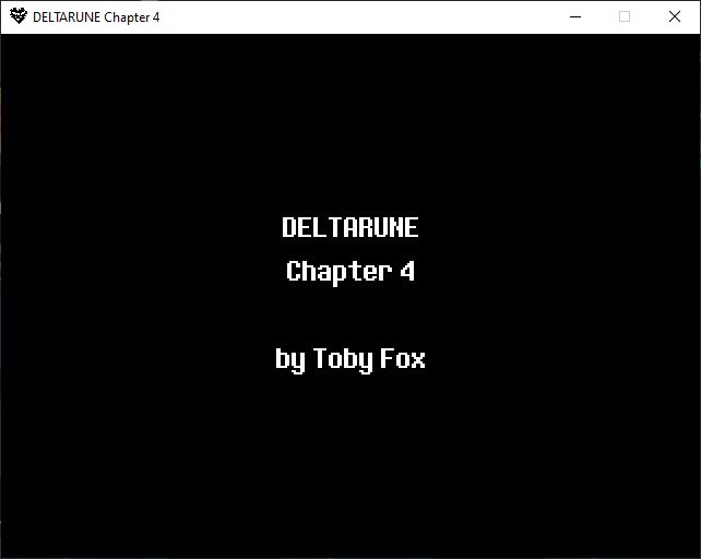 Finished Deltarune chapter 4
