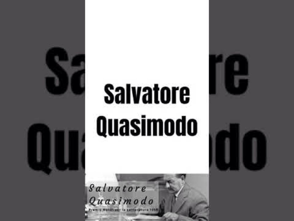 Salvatore Quasimodo | Shorts