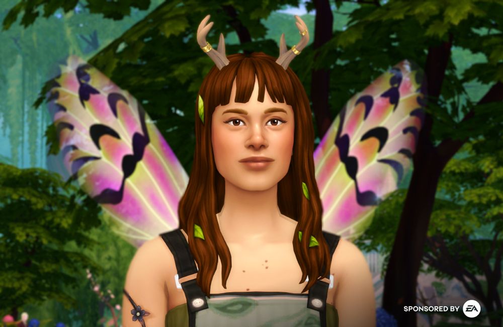 Portrait of a fairy. Captured in The Sims 4.