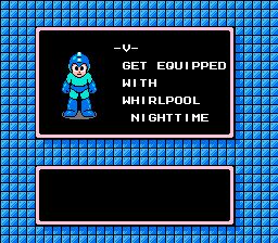 get equipped with whirlpool nighttime