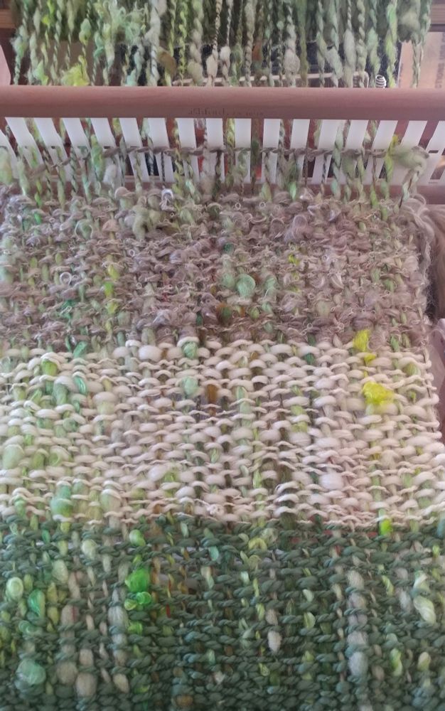 Weaving on the loom