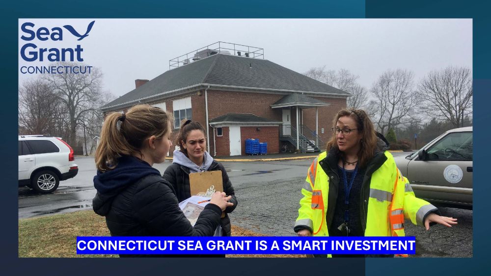 UConn Climate Corps interns working with a municipal official