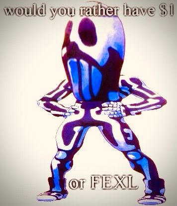 edit of skull mania with a giant head, he wants to know if you want $1 or a fighting game 