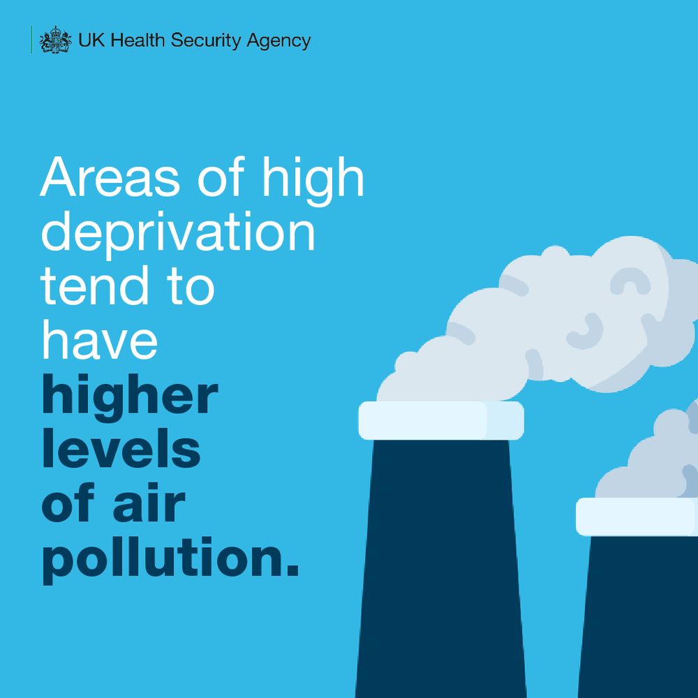 Areas of high deprivation tend to have higher levels of air pollution
