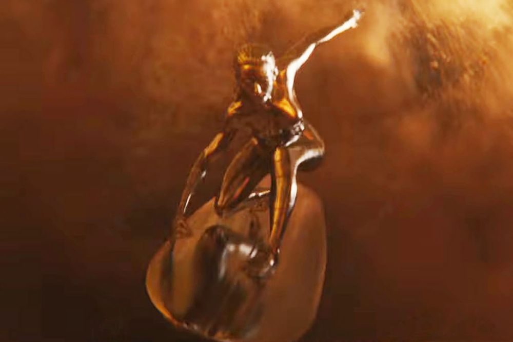 The Silver Surfer from the movie The Fantastic Four: First Steps