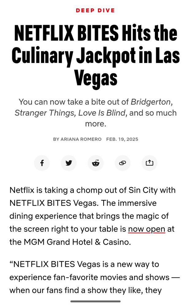 Brief headline about Netflix Bites, a new Netflix themed restaurant 
