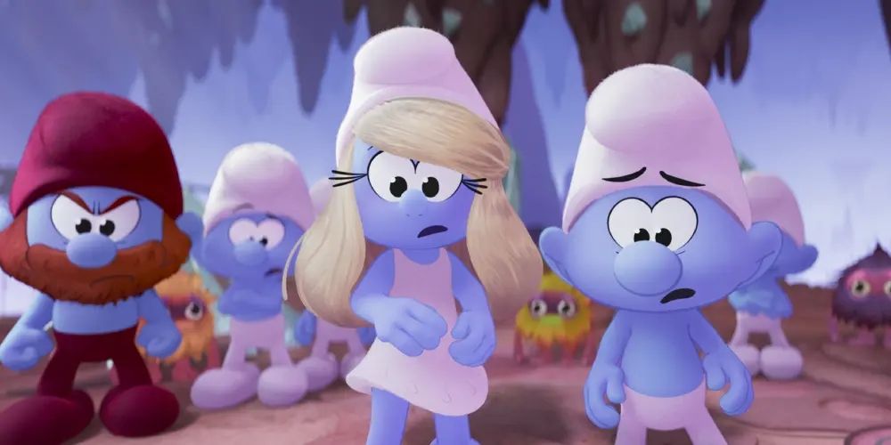 Picture from the 2025 animated movie Smurfs.