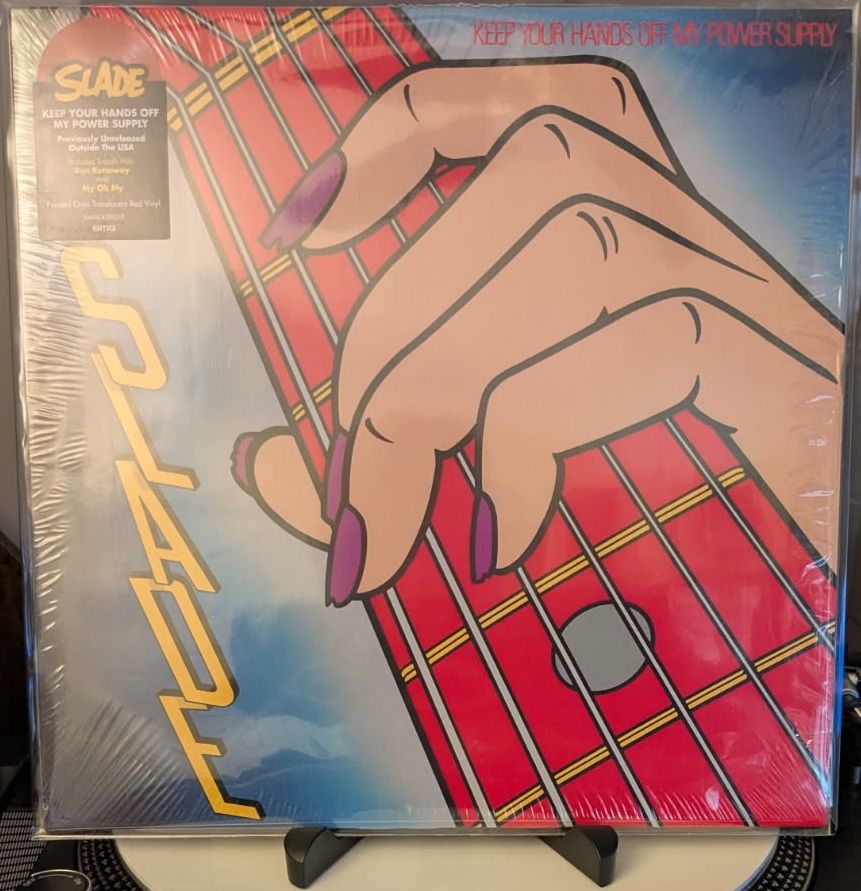 Front cover of Slade's "Keep Your Hands Off My Power Supply" album