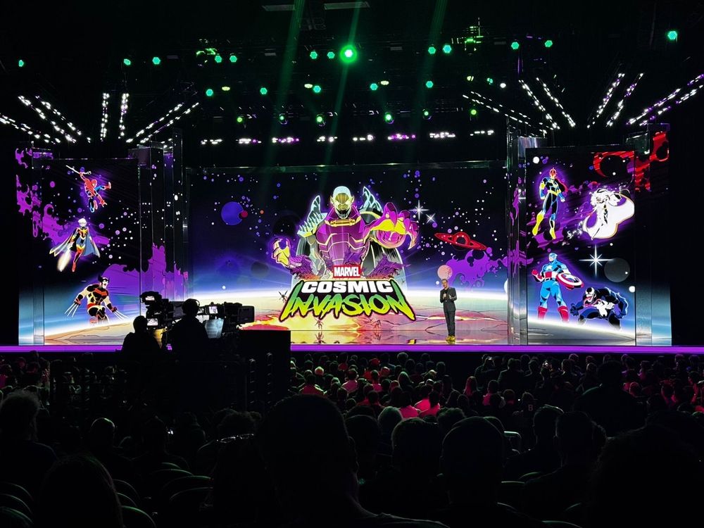 MARVEL Cosmic Invasion on the Summer Game Fest showcase stage from the audience
