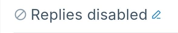 Replies disabled.
