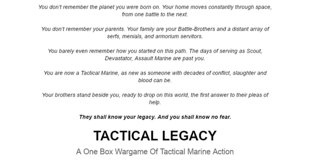 Tactical Legacy - Public