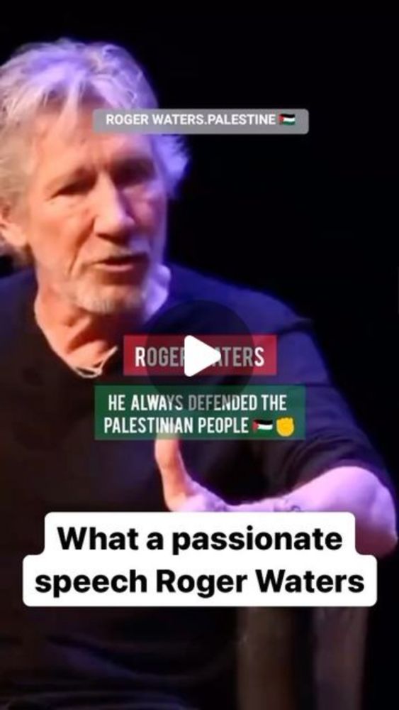 Al Buruj Press on Instagram: "What a passionate speech Roger Waters!"