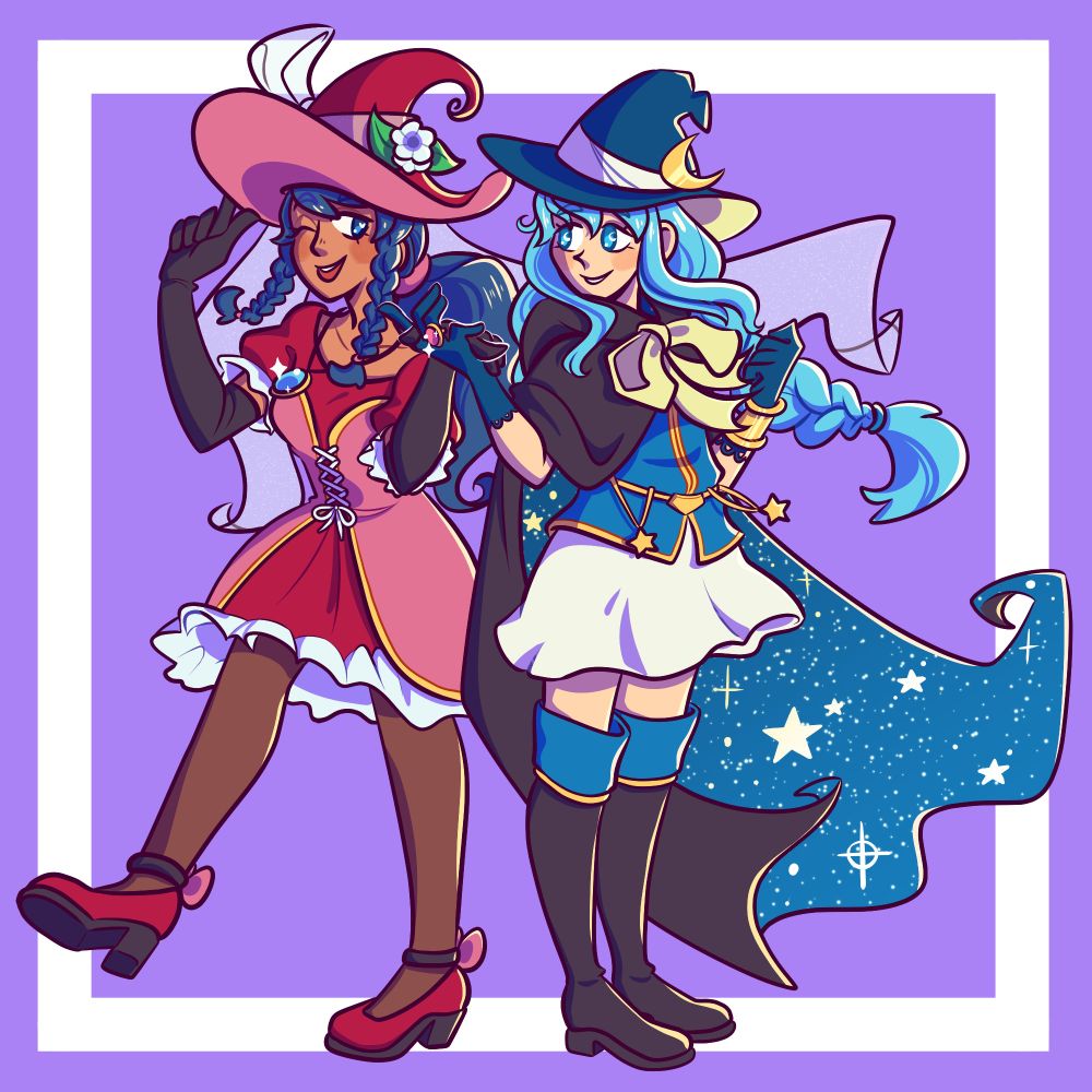 2) Halloween Tana + Eirika @turquoise-eyes.bsky.social