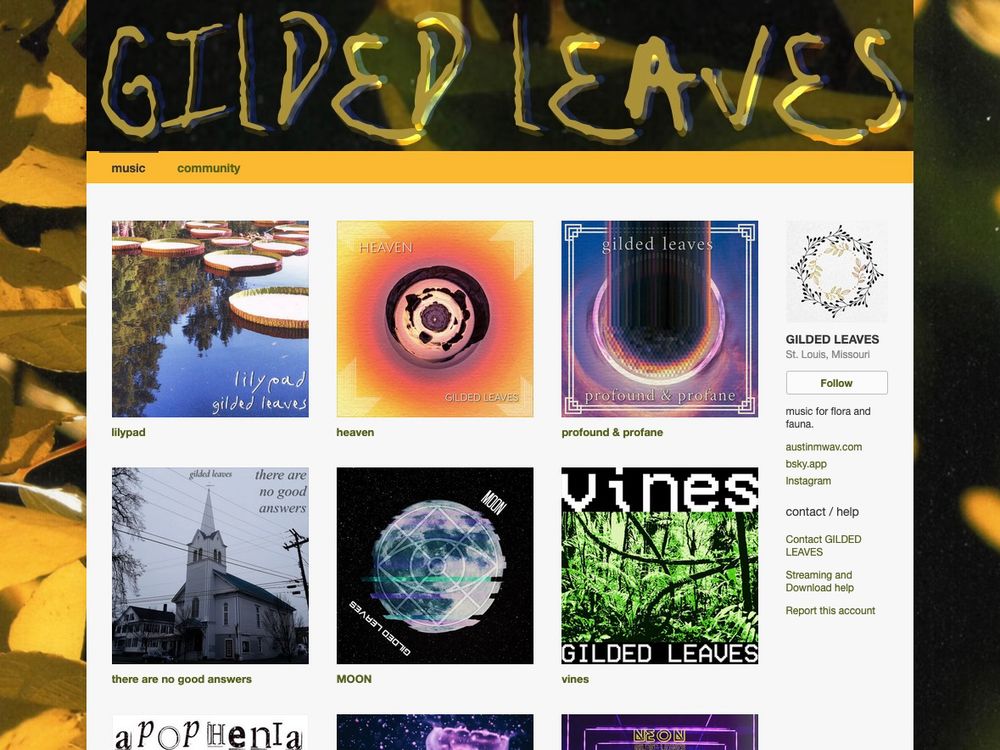 gilded leaves bandcamp
