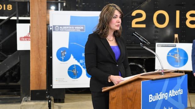 Alberta premier's husband invited to passenger rail meetings as province mulls expansion plan | CBC News