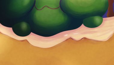 Close up snip of an artwork