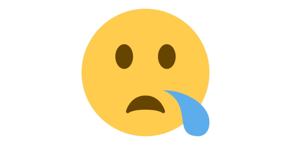 An Emoji Mashup combining 🤐 and 😪. 