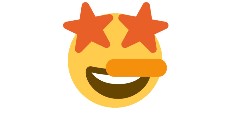 An Emoji Mashup combining 🤩 and 🤥. 