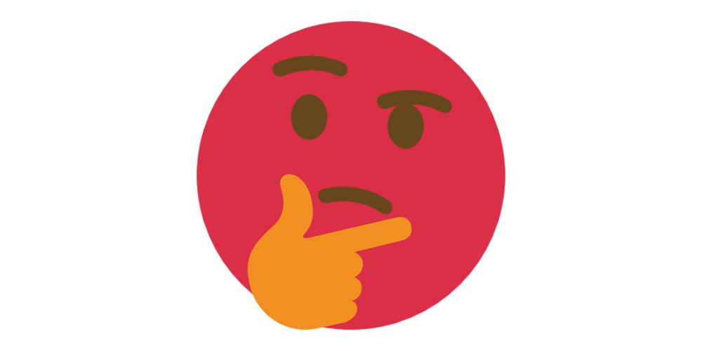 An Emoji Mashup combining 🤔 and 🤬. 