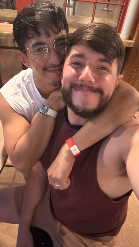 Boyfriend and I at a brewery 