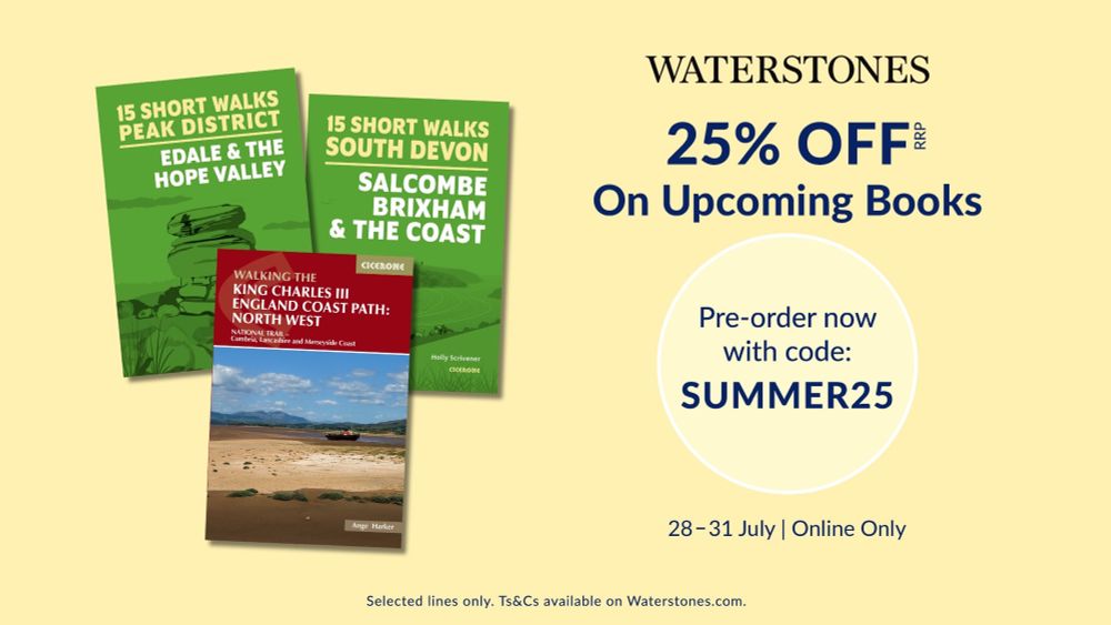Waterstones graphic showing special offer details and the covers of the three books.
