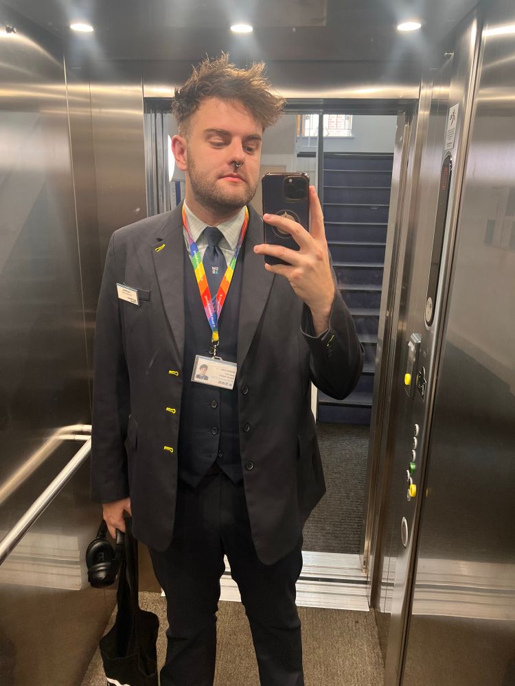 Me looking very hot in a lift 