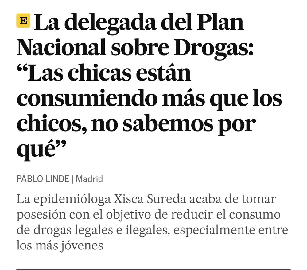 La delegada del Plan Nacional sobre Drogas:
"Las chicas están consumiendo más que los chicos, no sabemos por qué"
PABLO LINDE | Madrid
La epidemióloga Xisca Sureda acaba de tomar posesión con el objetivo de reducir el consumo de drogas legales e ilegales, especialmente entre los más jóvenes