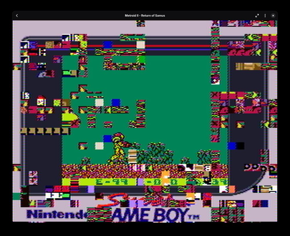 Same but now the screen is glitched out