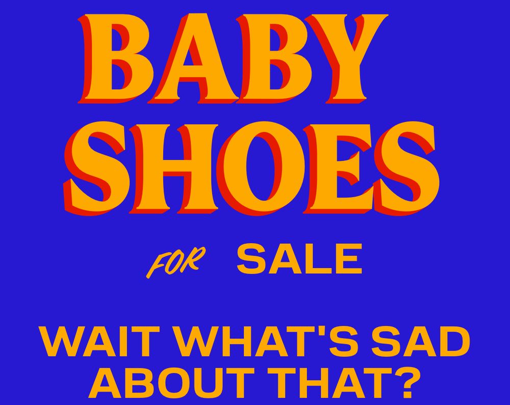 zohran sign but it’s demi lardner trying to remember “for sale baby shoes never worn”