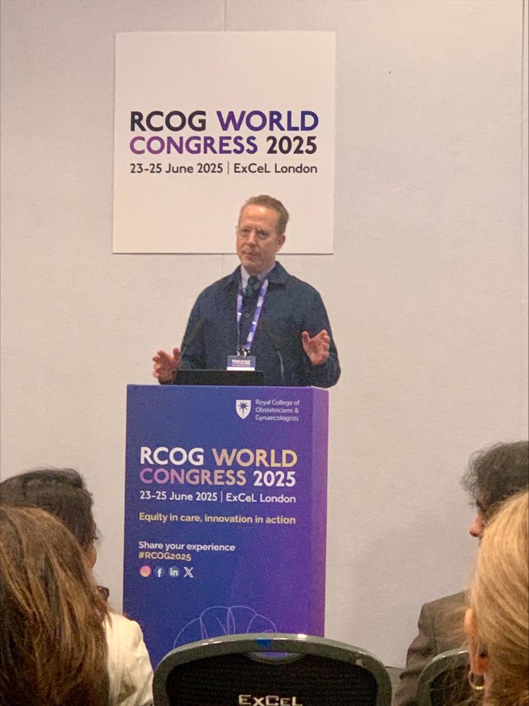 Our senior maternity advisor Professor Tim Draycott who this morning presented his work on the Avoiding Brain Injury in Childbirth (ABC) programme.
