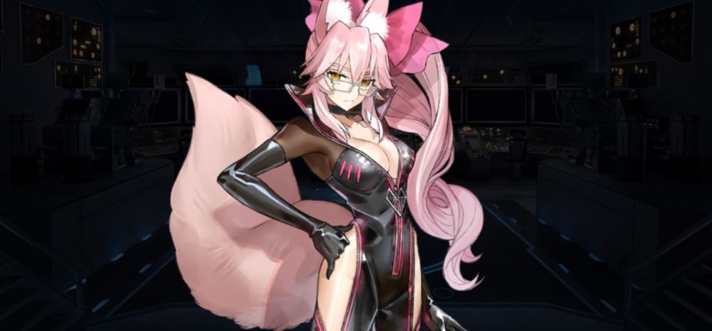 Koyanskaya from Fate/Grand Order glowering