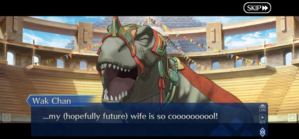T-Rex-like Deino named Wak Chan excited about his (hopefully future) wife